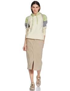 Sudadera con capucha de trabajo para mujer, de manga larga, jersey de dos tonos, de gran tamaño/color claro - Product Image 1