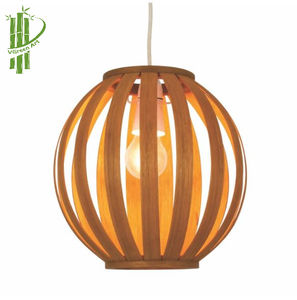 2022 New Model Handmade <b>Lampshade</b> Eco-Friendly Bamboo Rattan Carved Angel Style Natural Color New Model Handmade Bamboo - Product Image 3
