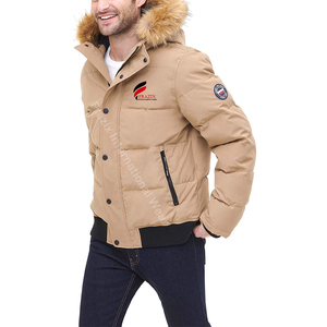 Men's <b>Winter</b> Bubble Puffer Jacket Canvas Waterproof Hooded Heavyweight <b>Thick</b> <b>Coat</b> - Product Image 4