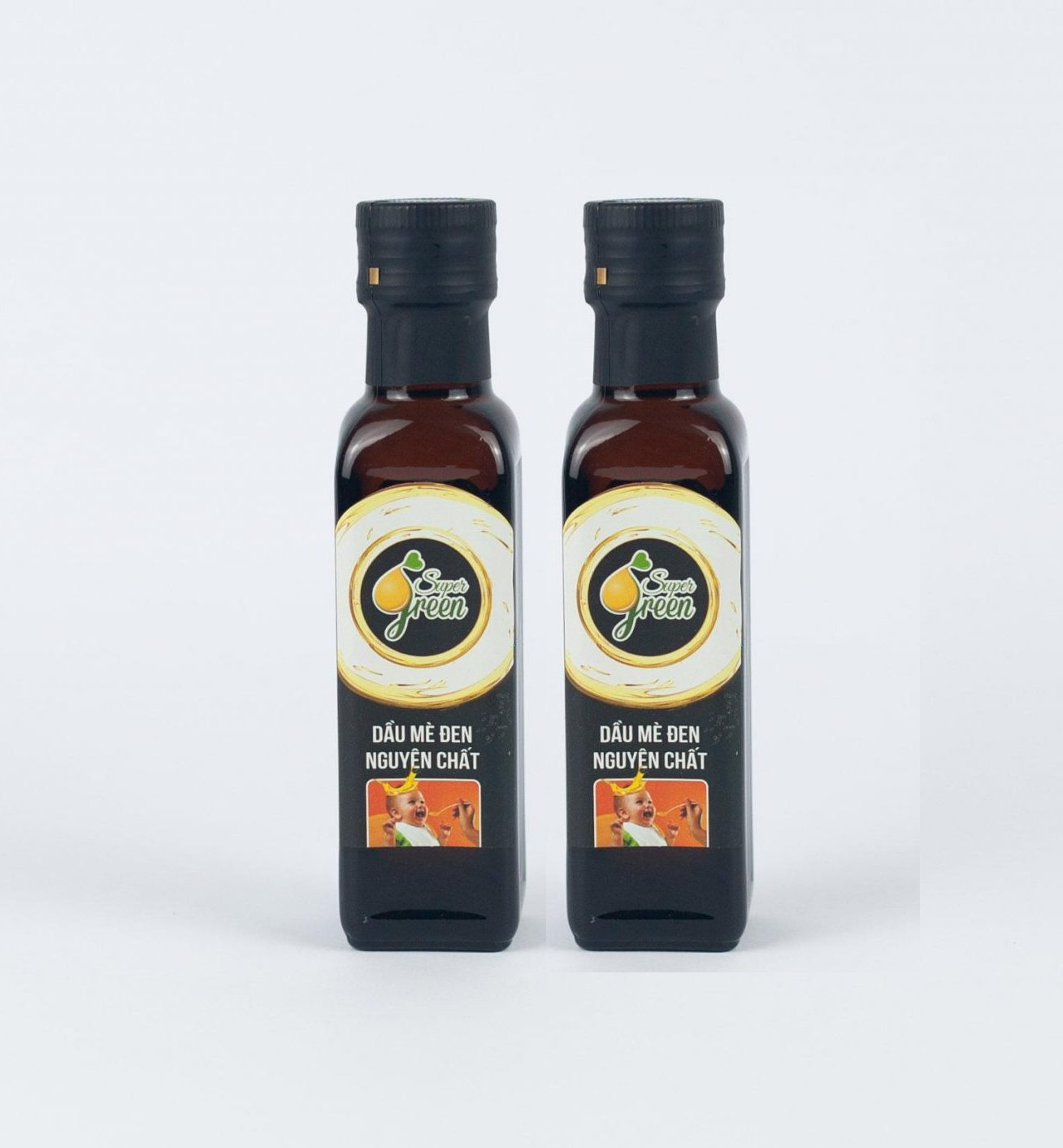 Комбинация 2 бутылки супер зеленый чистый черный кунжутное масло 100 мл растительное масло черный кунжутное масло оптовые поставщики