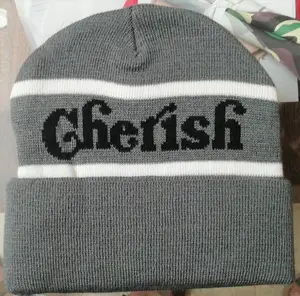 BONNET COURT DE BONNE QUALITÉ Bonnet en tricot de coton biologique Bonnet pour adultes DDA1105 Broderie personnalisée ÉLASTIQUE CHAUD CHAPEAU DE SKI CHAUD - Product Image 1