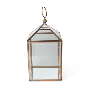 2025 Tabletop Decoration Rectangular Lantern Silver Color <b>Cheap</b> Price Attractive Designed <b>Candle</b> Holder Lantern With Handle - Product Image 5