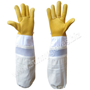 Guante protector de abeja de cuero de vaca, alta calidad - Product Image 2