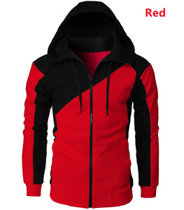 Wholesale Custom Men's Sports Hooded <b>Jacket</b> Plus Size XS <b>Fleece</b> Winter Warming with Zipper and Fashion Stitching OEM Supply - Product Image 3