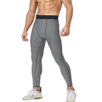 Leggings de Yoga para Hombre, Cintura Alta, Ropa Deportiva para Gimnasio, Compresión para Correr, Secado Rápido, Transpirables, Tela Inteligente de Cuatro Vías