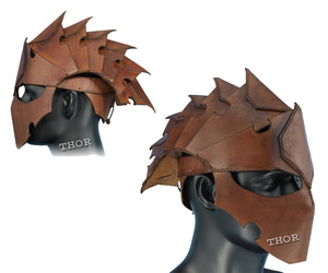 Casco de piel con cabeza perfecta armadura Medieval Venue Assassin - Product Image 4