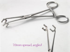Ikuta Bone Clamp for Wires 2.0 mm Curved Straight Bone Fragment Forceps STAINLESS STEEL HIGH QUALITY VETERINARY SURGICAL INSTRUM - Product Image 4