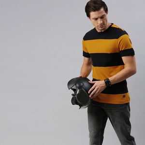 OEM Summer Fashion Men's T Shirt Casual <b>Patchwork</b> Short Sleeve Mens Clothing Slim Fit Hip-Hop <b>Tops</b> Tees plus size 95%cotton - Product Image 5