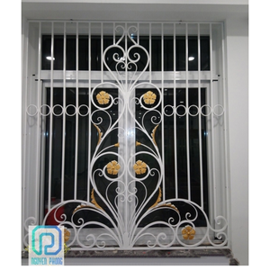 Thiết Kế Cửa Sổ Sắt Rèn Nóng Nhất, Thiết Kế Cửa Sổ Sắt Sắt, Khung Cửa Sổ Màu Đen - Product Image 4