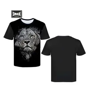 Premium Quality Cheap New Fashion Casual Striped Cotton Men's Printing T shirt