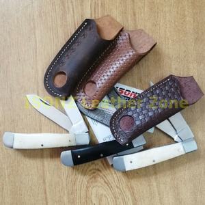 Gaine en cuir de vache pour couteau de chasse, étui de haute qualité pour couteau à lame fixe en acier - Product Image 3