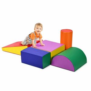 Set da 2 pezzi Soft Foam <span class=keywords><strong>Play</strong></span> Climb and Slide Toddler Learning Climber struttura di gioco in schiuma per attività <span class=keywords><strong>Indoor</strong></span> sicura - Product Image 6