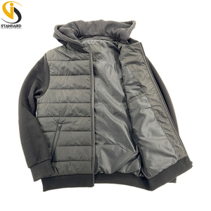 OEM Custom Service Winter Puffer Jackets Fleece Sleeves Breathable Windproof Eco-Friendly Plus Size Adjustable Warm Hoodies - Product Image 4