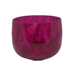 Luxury Handmade Dark Pink Marbleized Fancy Mouth Blown Glass <b>Candle</b> Globe Modern <b>Small</b> Decorative Multi-Purpose for Christmas - Product Image 1