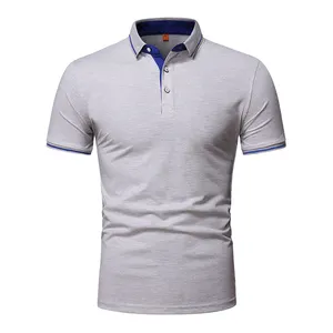 Manufacturer's new design Hot selling polo with stripes short sleeve t-shirts for men Design Your Own Custom Polo Shirt