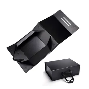 High quality Cardboard Magnetic Folding Gift Packaging Paper Boxes
