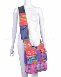 Sac à bandoulière en coton pour femmes, rasoir multi-poches tendance à la mode en grès, RSCB 406 - Product Image 1