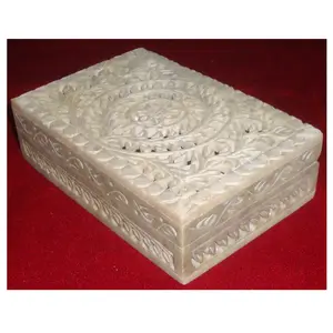 Caixa de presente de pedra de sabão decorativa
