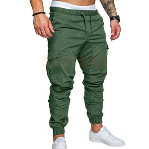 Vente en gros de pantalons décontractés d'été pour hommes pantalons élastiques taille haute à séchage rapide avec motif droit léger - Product Image 3