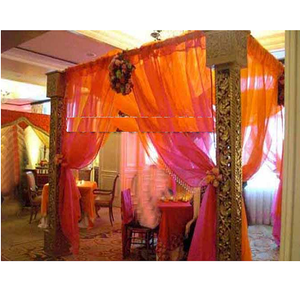 เสาไม้แกะสลักงานแต่งงาน เสาเวทีงานแต่งงานดีไซน์เนอร์ เสาไม้ดีไซน์ใหม่ล่าสุดสำหรับงานแต่งงาน - Product Image 1