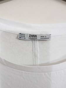 Camisetas de algodón casuales de verano para mujer con etiquetas de marca originales, manga corta, cuello redondo, transpirables, con efecto EL y teñido en prenda. - Product Image 5