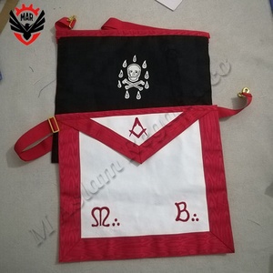 Masonic Regalia MB AASR ผ้ากันเปื้อน,ผ้ากันเปื้อนทำมือต้นแบบของสก็อตแลนด์พิธีกรรมที่ผ่านมา - Product Image 3