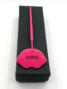 Professional Pink Powder Coating Stainless Steel Makeup Mirror Eyelash Extension <b>Lip</b> Design Custom Logo Beauty Instrument - Product Image 2