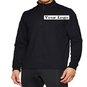 Men's Light Weight 14 Zip T-<b>Shirt</b>-<b>100</b>% <b>Polyester</b> Machine Wash Zipper closure wicks sweat & dries really fast from Bangladesh - Product Image 1
