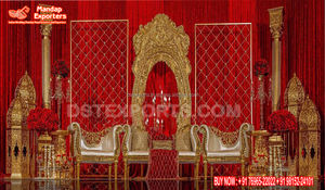 Décoration de scène de réception de mariage brésiliennes, décor d'anniversaire, montage de grande réception pour mariage - Product Image 5