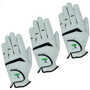 Guantes de Golf de Piel Sintética Cabretta con Logotipo Personalizado OEM, Nuevo Diseño Transpirable, Piel de Oveja Genuina, para Mano Izquierda, Material PU - Product Image 2