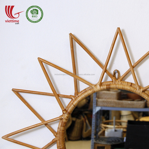 Miroir mural en macramé forme d'étoile, miroir mural décoratif vintage - Product Image 4