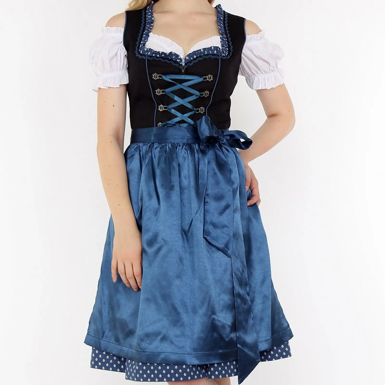 Высококачественный традиционный костюм горничной Баварской на Октоберфест, пивная девушка, платье для официантки, женская одежда для музыкального фестиваля