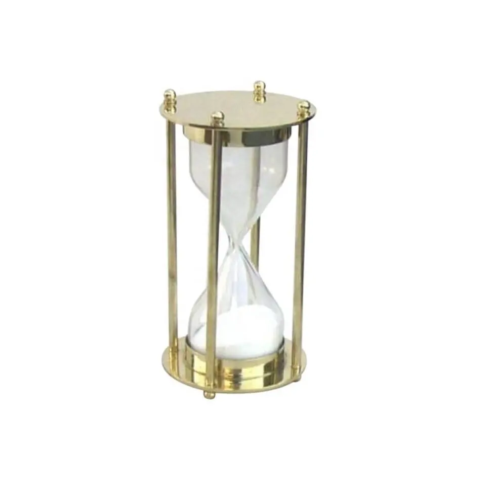 Brass Hourglass Sand Timer 5 minute Manufacturer Wholesaler