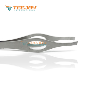 Pinza para Cejas Antiestática de Acero Inoxidable TEEJAY con Empuñadura en Forma de Huevo, Punta Inclinada y Punta Fina - La Mejor Herramienta para Maquillaje de Cejas - Product Image 6