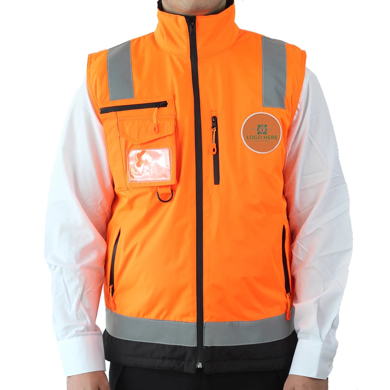 Reflective Safety Warning Orange Vest