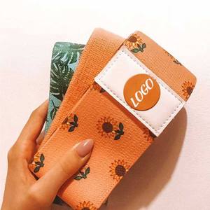 Bandas Elásticas ajustables de látex para Fitness, bandas de resistencia de tela larga para gimnasio, accesorios de Fitness - Product Image 1