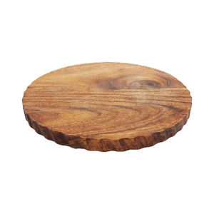Plaque ronde en bois d'acacia pour service de vaisselle, vente en gros, vrac, Design moderne, vaisselle faits à la main, offre spéciale, - Product Image 1