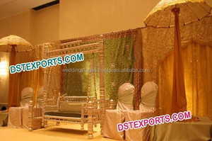 Mehndiตกแต่งเวทีเอเชียงานแต่งงานMehndi Stage Gorgeious Mehndiเวทีการตั้งค่า - Product Image 3
