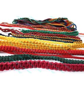Cordón ceremonial de poliéster, seda, acrílico y cordón de hombro con gancho chapado en oro/plata - Product Image 5