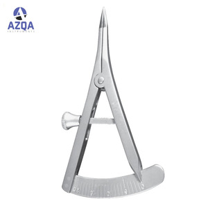 Thép không gỉ castroviejo đo Caliper DIY lớp kim loại cai trị với cm & <span class=keywords><strong>mm</strong></span> đánh dấu cong điều chỉnh & khóa vít - Product Image 3