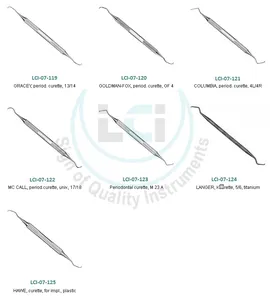 Curetas dentales M/O de acero inoxidable