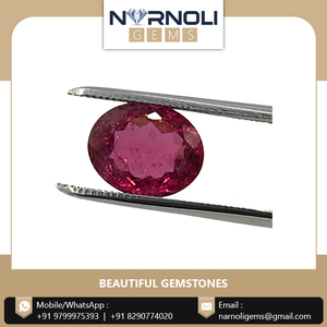 Proveedor Mayorista de Turmalina Rosa 100% Natural, Gema Semipreciosa Ovalada Facetada, Cristal Rosa Certificado para Joyería Fina - Product Image 2