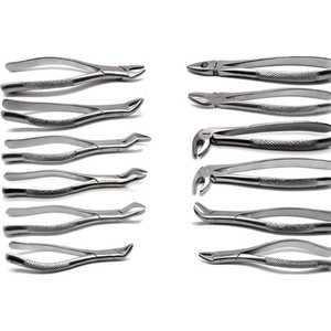 Pinces d'extraction dentaires, ensemble de 12 pièces, instruments chirurgicales dentaires - Product Image 1