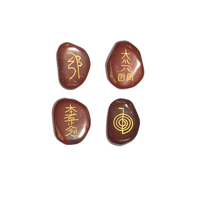 Conjunto de cristales de ágata de jaspe rojo de cuarzo rosa natural tallado al por mayor para la curación de Chakras amor ágata cuenco varita religiosa - Product Image 2