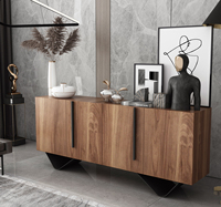 Buffet Moderne Nordique Simple en Bois Massif, Meuble de Rangement pour Cuisine, Salle à Manger, Restaurant et Salon