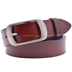 Cinturón casual de cuero suave y ancho para Vaqueros, con acabado antiguo de plata, hebilla en forma de H - Product Image 2