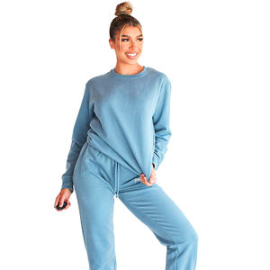 Nouvelle collection de survêtement de couleur bleue pour femme, pull à capuche avec pantalon, à vendre - Product Image 3
