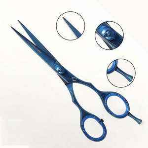 Low MOQ Customized <b>Hair</b> Barber <b>Scissors</b> Titanium Coating <b>Cutting</b> <b>Hair</b> <b>Scissors</b> Beauty Salon Stainless Steel Barber <b>Scissors</b> - Product Image 5