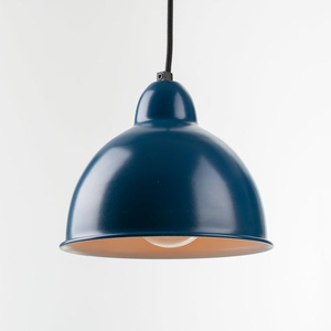 Lámpara Colgante Industrial de Metal Azul Marino, Redonda, para Techo, para Sala de Estar, Uso Interior, Diseño Duradero - Product Image 1