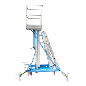 120kg Manual Portable Aluminum Platform Ladder